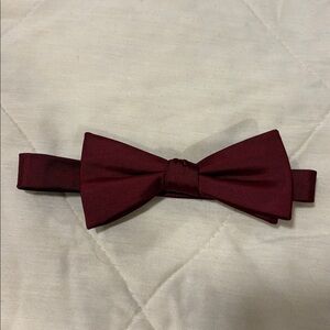 Elegant Burgundy Bow Tie